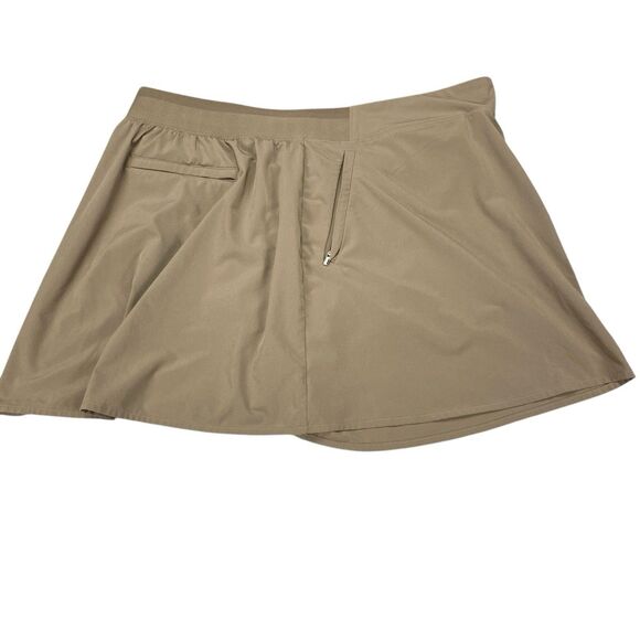 Athleta Skort Womens Sz 18 Classic Taupe Tan Golf Tennis Pickle Ball Skorts - Picture 3 of 16